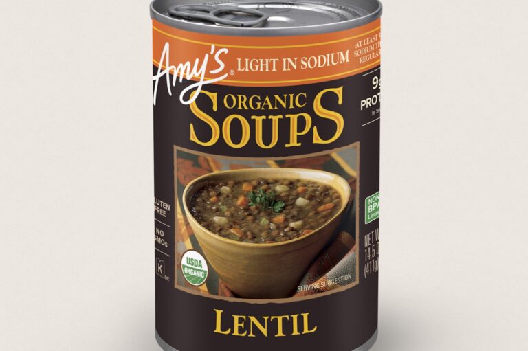 Amy's Kitchen recalls 184,000 cans of lentil soup after pull-tab defect raises spoilage risk - The Cool Down