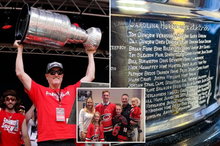 Carolina Hurricanes owner Tom Dundon ripped for engraving entire family's names on Stanley Cup - New York Post