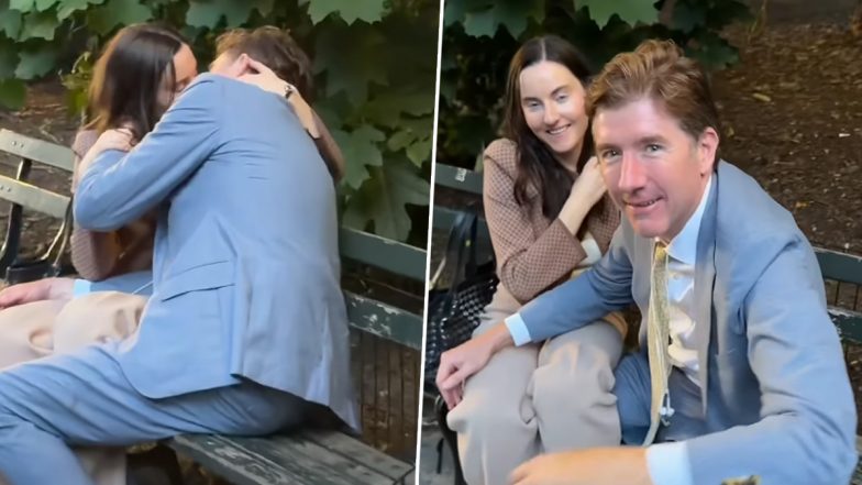 Nathaniel Cullerton Placed on Leave After Viral Central Park Kissing Video With Colleague Kelsey Borenzweig - LatestLY