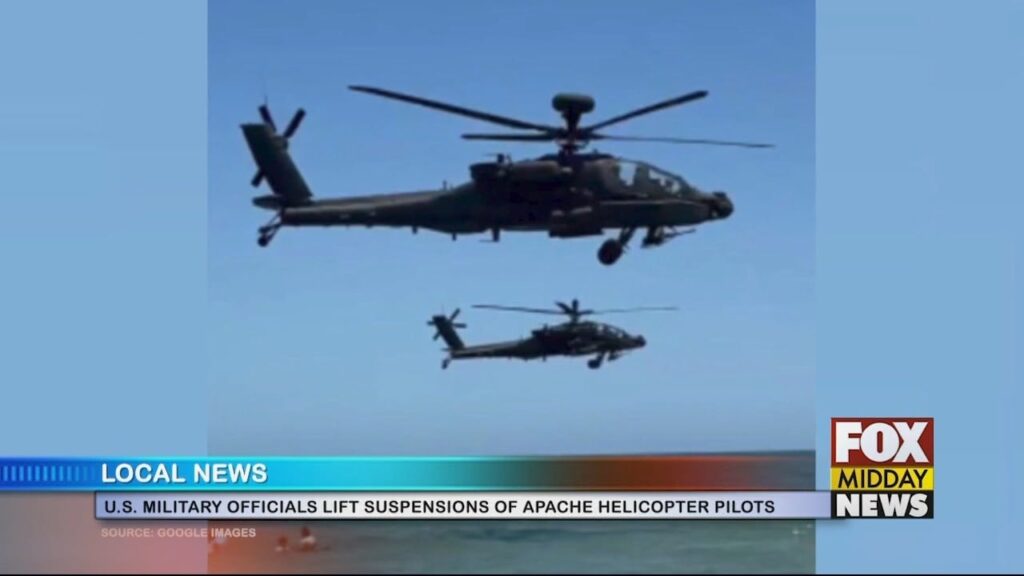 Suspension Lifted For Salute From The Shore Apache Helicopter Pilots - WFXB