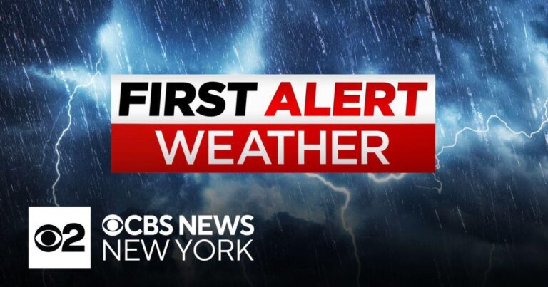 Severe storms return to NYC with area under flood watch - CBS News