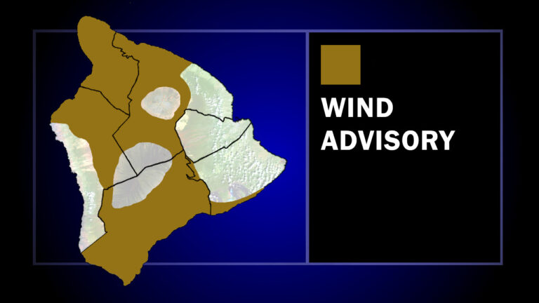 Wind Advisory Issued for Hawaiʻi Island - Big Island Video News