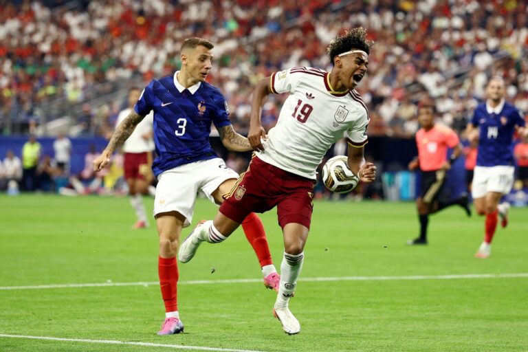 Did Lamine Yamal commit a handball as he won a penalty for Spain vs France? - The Independent