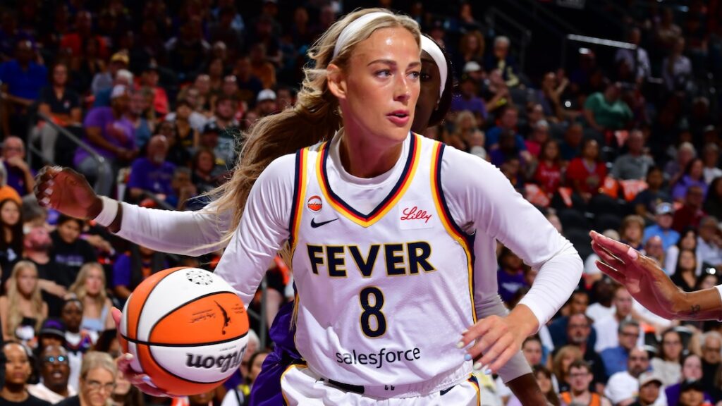 WNBA's Sophie Cunningham Serves as Ring Girl for Pimblett vs. Saint Denis in UFC 329 Photo - Bleacher Report