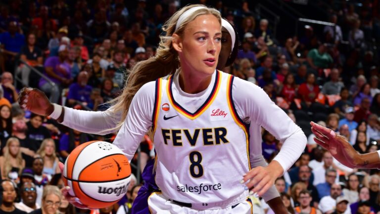 WNBA's Sophie Cunningham Serves as Ring Girl for Pimblett vs. Saint Denis in UFC 329 Photo - Bleacher Report