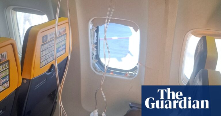 ‘If we die, we die together’: wife of Ryanair passenger almost sucked through window speaks - The Guardian