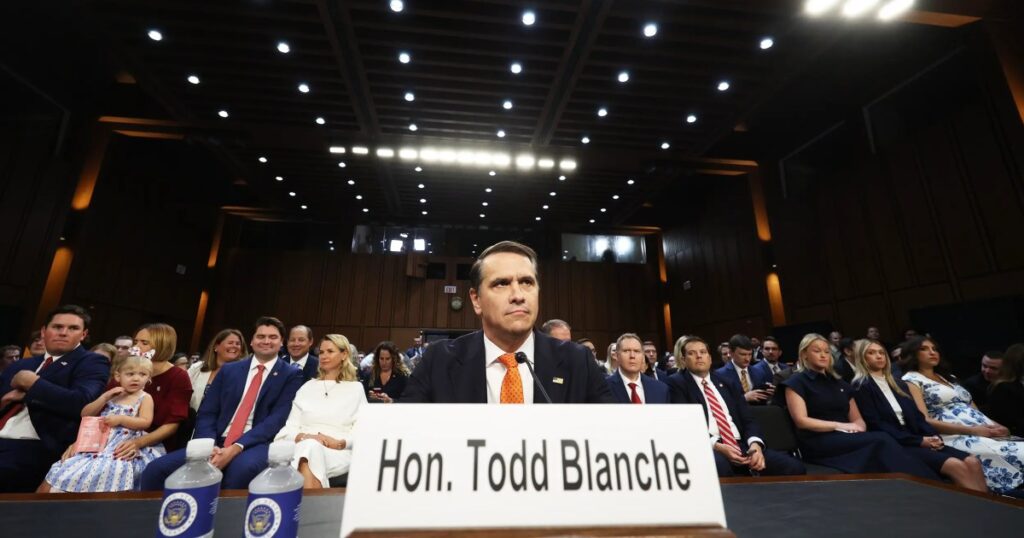 Jay Clayton, Todd Blanche grilled by senators in both parties at confirmation hearings - MS NOW