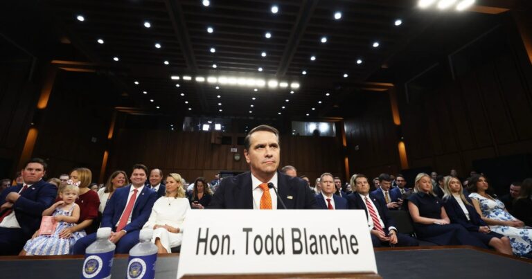 Jay Clayton, Todd Blanche grilled by senators in both parties at confirmation hearings - MS NOW