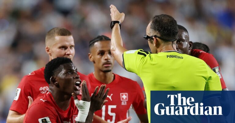 Switzerland hit out at VAR after ‘mistaken identity’ check ends in Breel Embolo red card - The Guardian