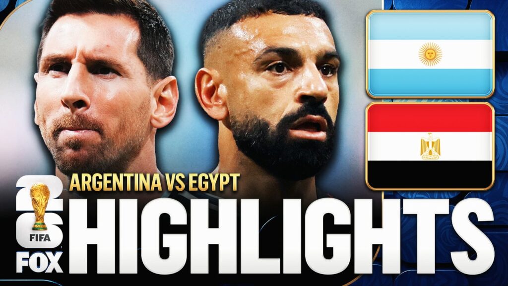Argentina vs Egypt Highlights 🌎🏆 2026 FIFA World Cup™ | Round of 16 - FOX Sports