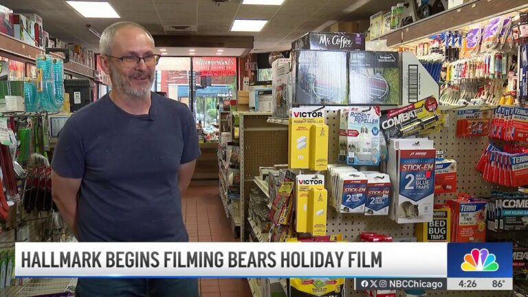 Andersonville Hardware Store used in filming for Hallmark's Bears-themed holiday movie - NBC 5 Chicago