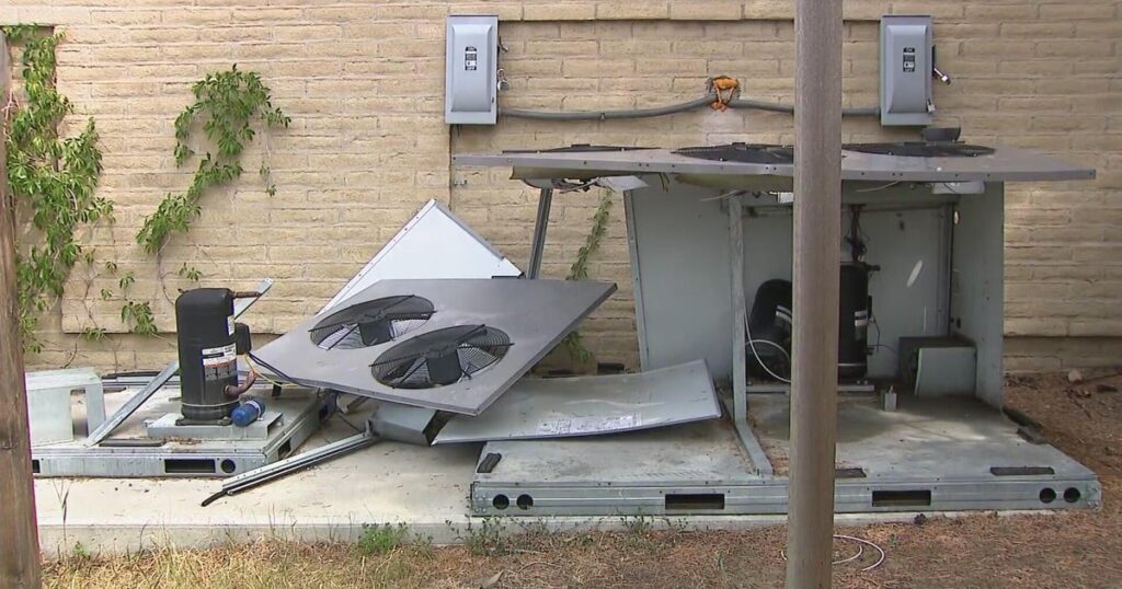 Denver church struggles with high temperatures after thieves take air conditioners - CBS News