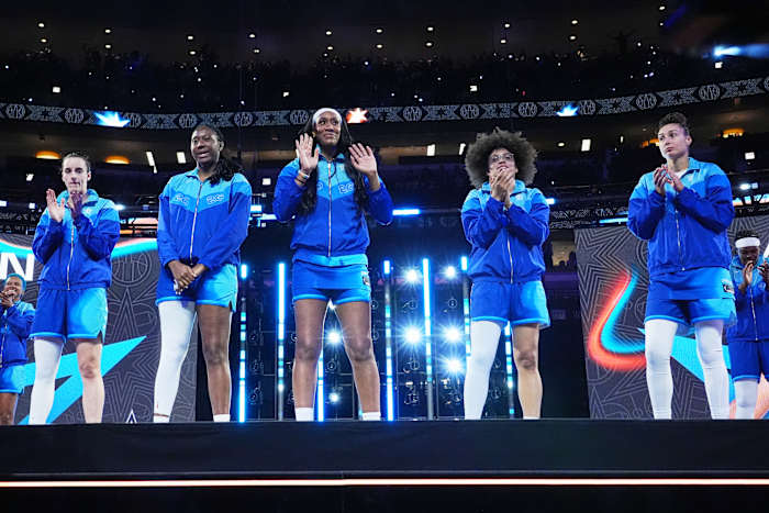 Jones and Clark help Team Spoon beat Team Coop 129-122 in the WNBA All-Star Game - WSLS