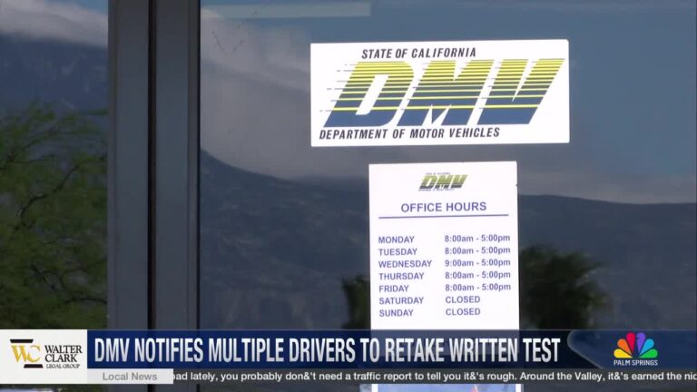 California DMV Requires Thousands of Drivers to Retake Written Test - NBC Palm Springs