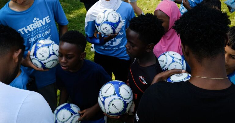 'You're my GOAT': Youth soccer camp focused on serving refugees gets visit from Spokane Velocity on Thursday - The Spokesman-Review