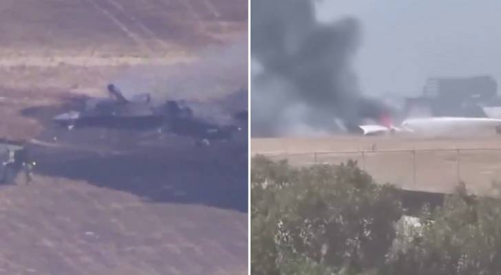 US F-35 fighter jet catches fire at San Diego military base - Roya News