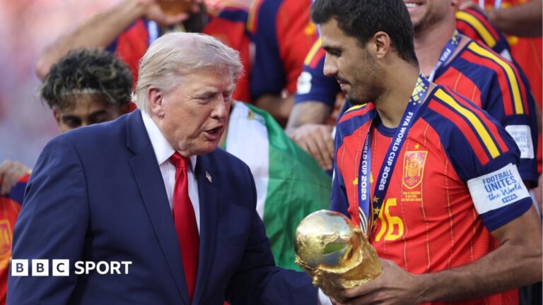 Trump, Bieber and Shakira - a World Cup final like never before - BBC