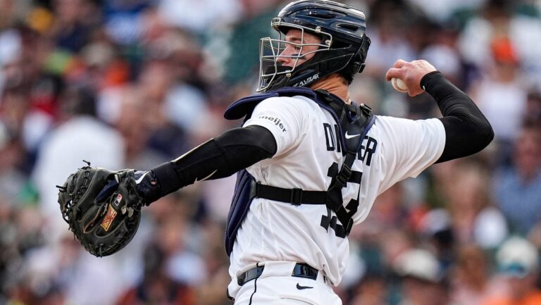 Dillon Dingler injury update after Tigers All-Star hit on throwing hand - Detroit Free Press