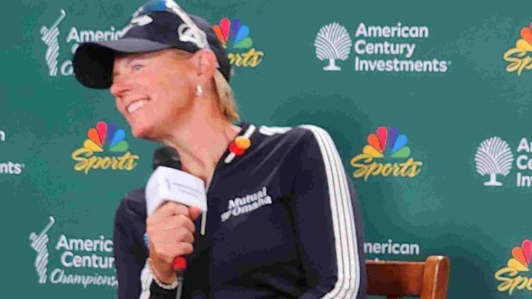 Annika Sorenstam is among the leaders after the first day of the ACC - Reno Gazette Journal