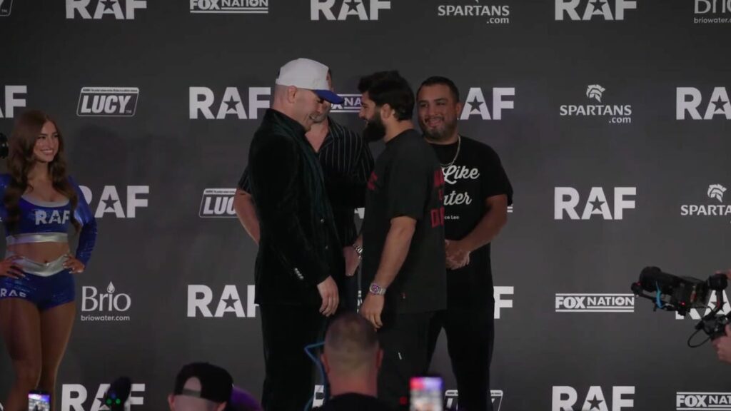 RAF 11 faceoff video: Did Colby Covington and Arman Tsarukyan just become best friends? - MMA Junkie