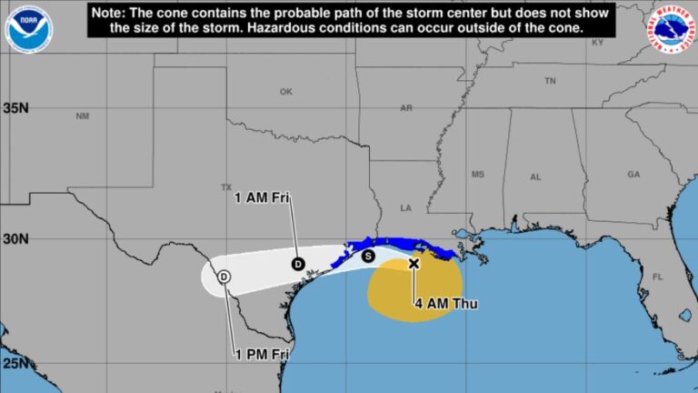 Tropical Storm Bertha batters Texas and Louisiana: Live forecast updates - USA Today