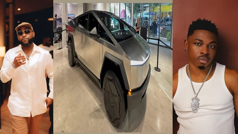 Davido gifts Mayorkun with brand new Tesla cybertruck - The Guardian Nigeria News