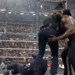 Oba Femi beats up some cops after Brock Lesnar bails on WWE weigh in - Cageside Seats