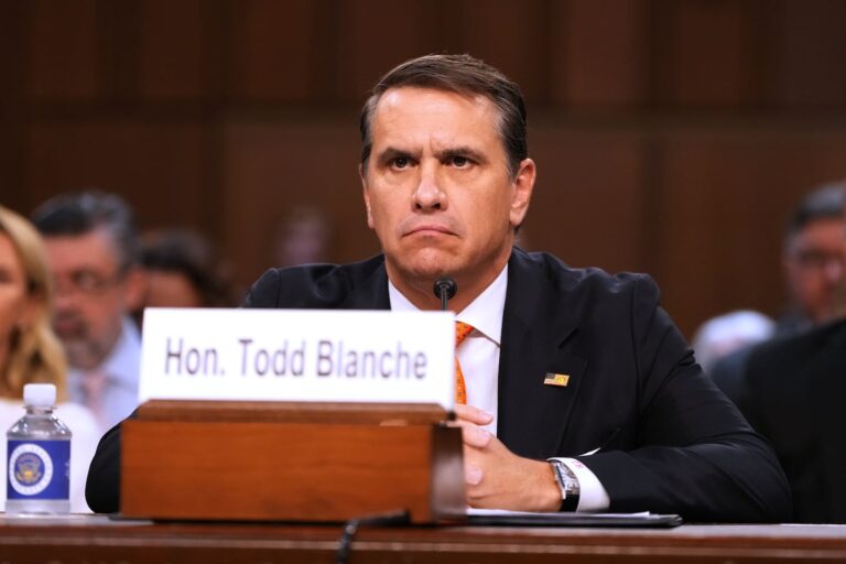 Blanche to say at Senate confirmation hearing that he is ‘restoring trust’ in the Justice Department - The Boston Globe