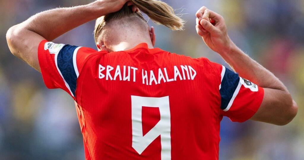 Why does Erling Haaland have 'Braut' on the back of his Norway shirt? - Metro.co.uk