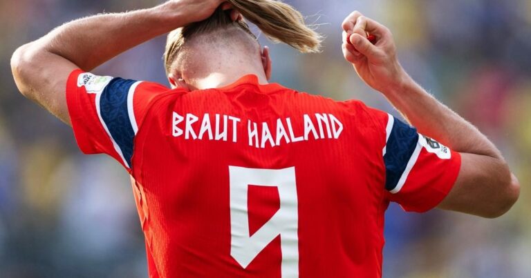 Why does Erling Haaland have 'Braut' on the back of his Norway shirt? - Metro.co.uk