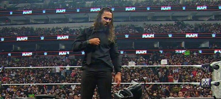 Seth Rollins Takes Down Roman Reigns With Pedigree And Stomp After Trading Verbal Barbs On WWE Raw - Fightful