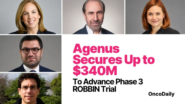 Agenus Announces Up to $340M Financing to Advance BOT+BAL in MSS Colon Cancer - Oncodaily