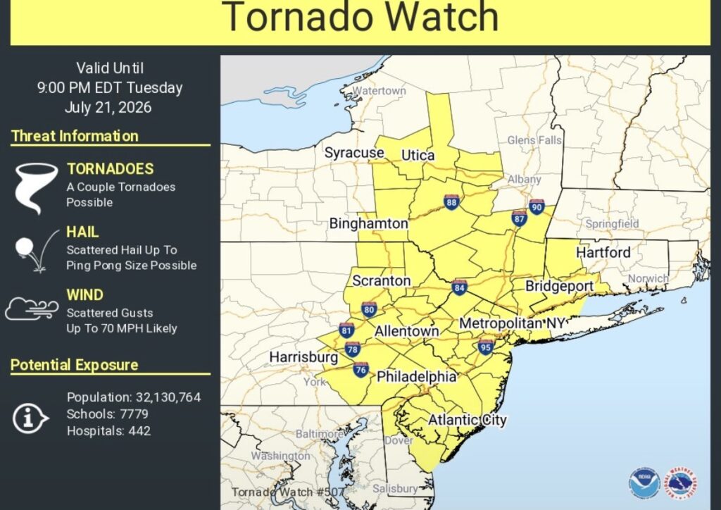 Nassau under tornado watch amid strong storm threat - LI Press