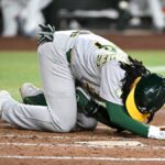 Athletics place Joshua Kuroda-Grauer on IL after surgery for ruptured testicle - NBC Sports Bay Area & California