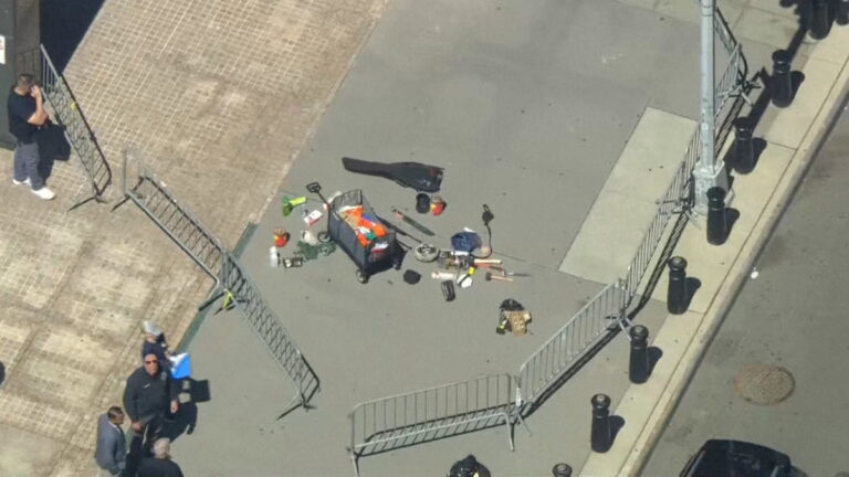 Two injured after incendiary device was deployed outside Federal Plaza in New York - kyma.com