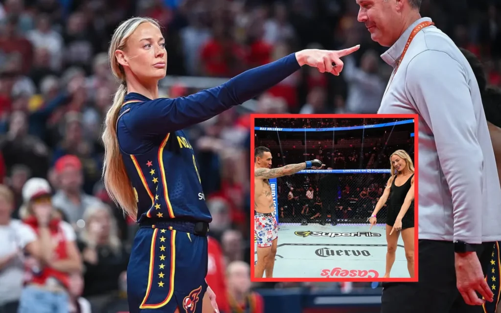 Who is Sophie Cunningham? NBA star and MMA great Max Holloway trade iconic gestures after UFC 329 - MMA Sucka
