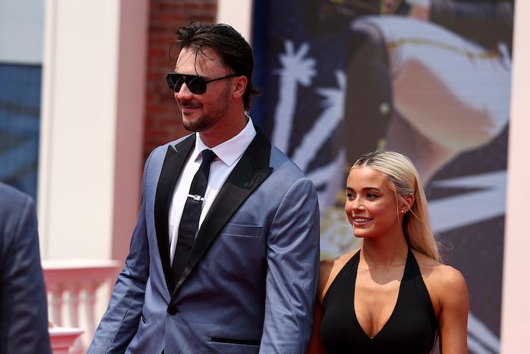 Brandon Marsh’s dry hair, Paul Skenes matches Livvy Dunne, and the best looks from the MLB All-Star Game red carpet - Inquirer.com