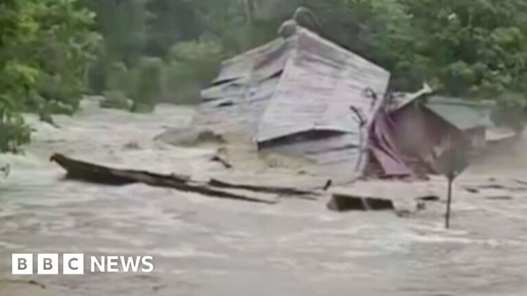 Flash flooding destroys structures, submerges roads in Northeast US - BBC