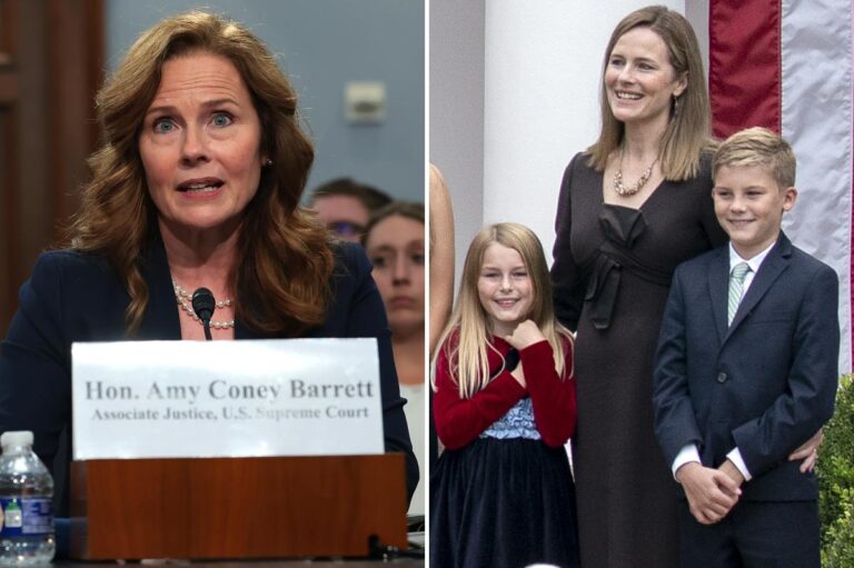 Amy Coney Barrett shares rare personal story about son, 12, in plea for beefed-up SCOTUS security - New York Post
