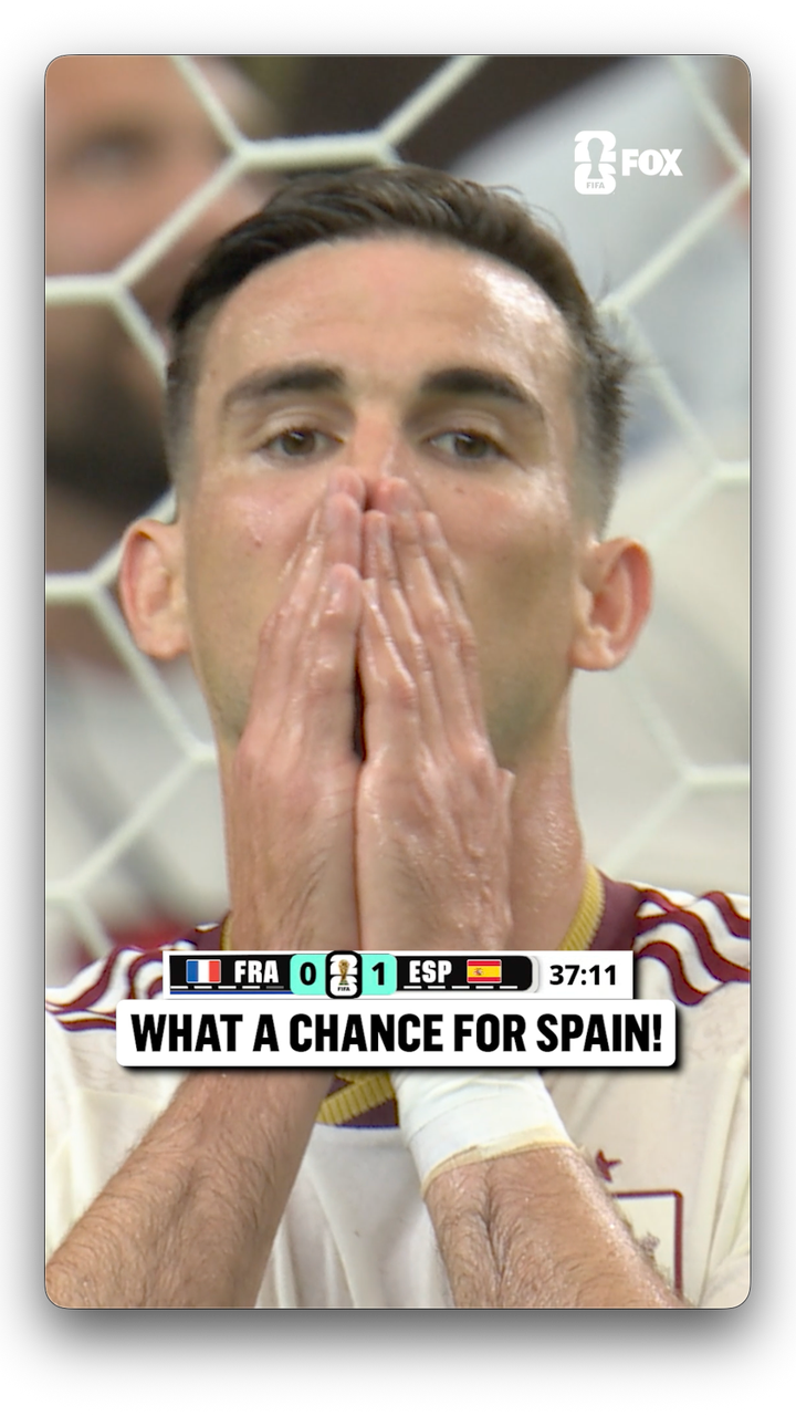 The beautiful game on full display from Spain on this chance 🔥 - FOX Sports