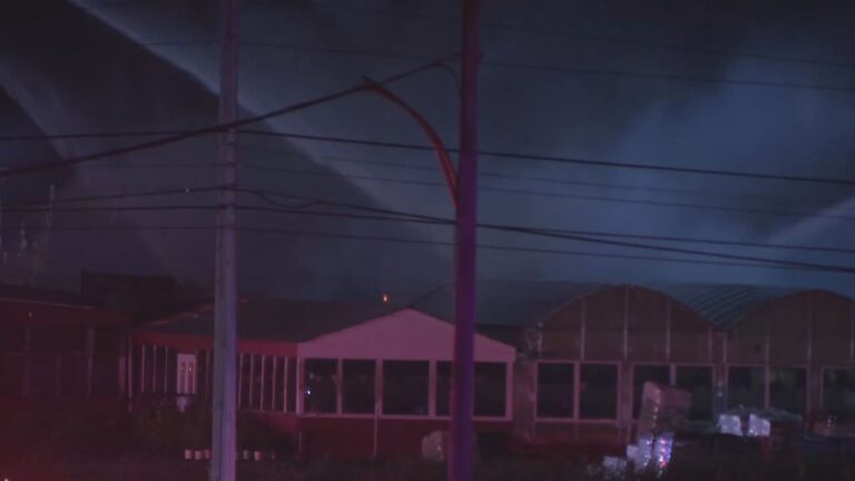 Crews battle large fire at Bauman's Farm Market & Greenhouses - 13wham.com