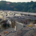 After delay, Commercial Street Bridge comes tumbling down - Pittsburgh Post-Gazette