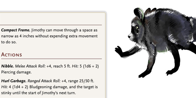 Jimothy The Raccoon Has An Official Dungeons and Dragons Stat Block - VICE