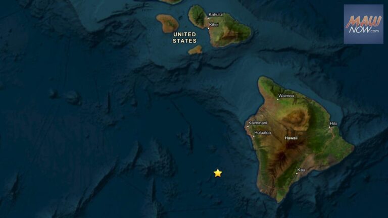 No tsunami threat to Hawaiʻi after 4.6M earthquake off Kona Coast of Big Island - Maui Now