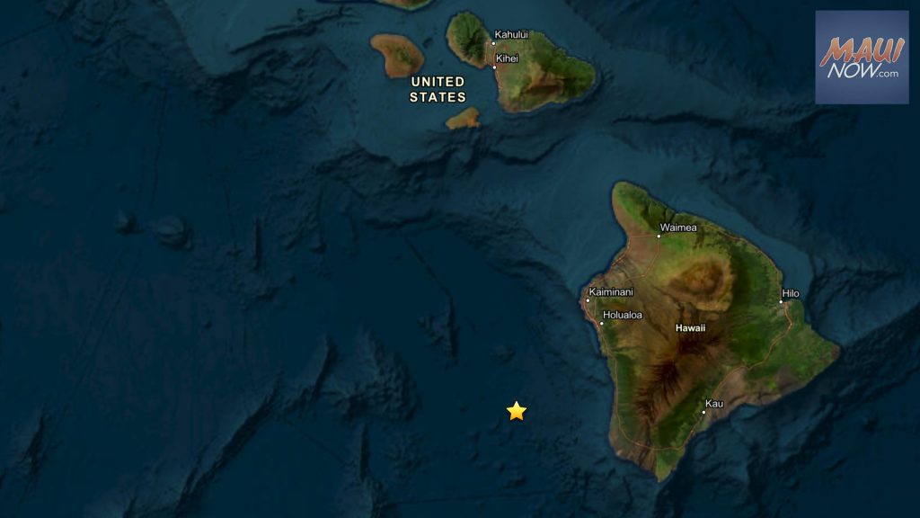 No tsunami threat to Hawaiʻi after 4.6M earthquake off Kona Coast of Big Island - Maui Now