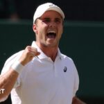 Watch Wimbledon quarter-finals: Fearless Fery wins tie-break to lead Cobolli by two sets - BBC