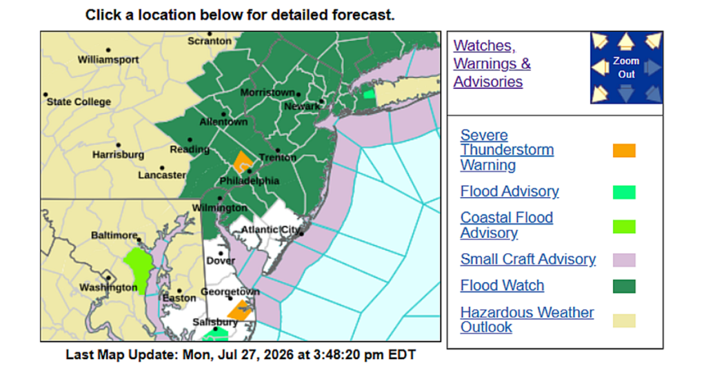 Flood Watch for Scotch Plains-Fanwood: National Weather Service - TAPinto