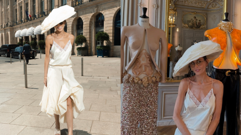 Demi Moore Makes Paris Her Runway In A Dreamy Schiaparelli Ensemble - Elle India