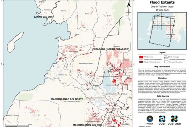 Satellite maps show extent of Inday, habagat flooding in BARMM - ABS-CBN