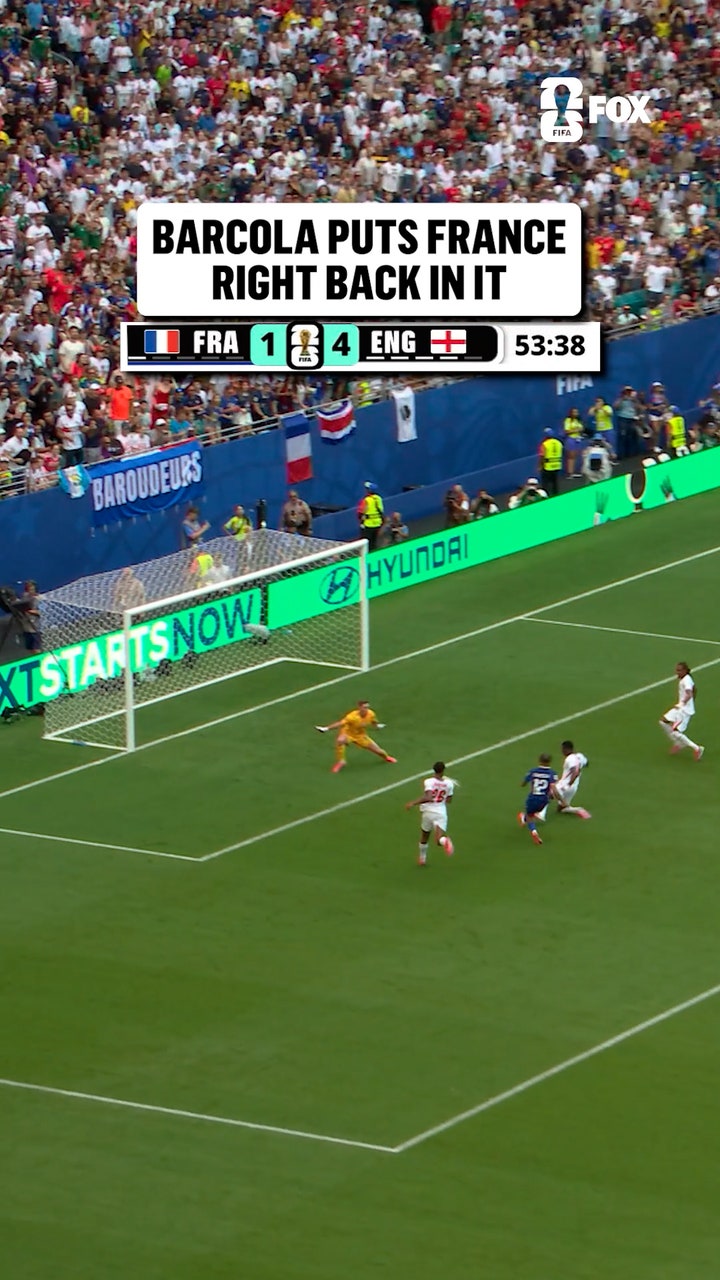 Bradley Barcola pulls another one back for France and we've got a brand new match in Miami - FOX Sports